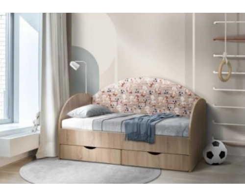 Кровать ''Софа №11'' с мягкой спинкой